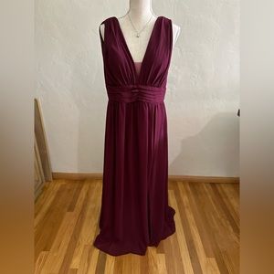 Plum Formal/Wedding/Prom dress, worn once, Size XL.